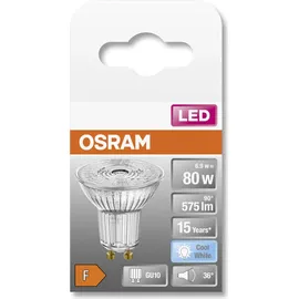 Osram OSR 075453647 - LED-Strahler STAR PAR16 6.9W, GU10, Kaltweiß, klar (00215104)