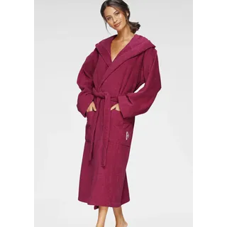 Unisex-Bademantel BRUNO BANANI "Robby, ideal für Sauna & Spa, Hotelbademantel, Morgenmantel" Gr. XXL, lila (beere), L:125cm in Gr. XXL, Walkfrottee, Hausmäntel, Damen & Herren Bademäntel, Baumwolle, mit Taschen, Reise, Sauna, S-3XL