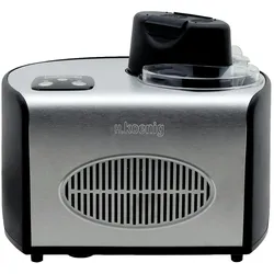 H.Koenig professionelle Eismaschine HF250 - Elektrisch - 1,5 L - 150 W - Kühlfunktion - Schnelle Zubereitung - Eis, Frozen Joghurt und Sorbet
