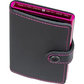 Secrid Miniwallet Matte Black & Fuchsia