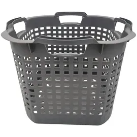 Buri - Wäschekorb Set Universalkorb Vers Farben Stapelkörbe Gartenkörbe Korb Robust - Dunkelgrau, 1 Stück