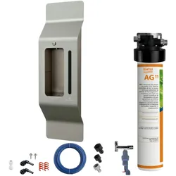 BieTal® Untertisch Wasserfilter Aktivkohle Set blupura WALL 1-leitig Wasserstop