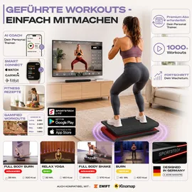 Sportstech Vibrationsplatte Rot