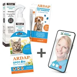 ARDAP Dr. Fressnapf Floh- und Zeckenschutz-Paket für Katzen S