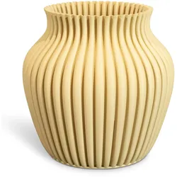 Speaking matte Vase 3D Curve aus Kunststoff desert sand