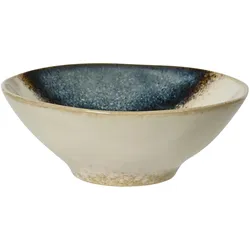 Decoris Keramikschüssel 15 x 5cm Steingut - Vintage Steingut Schüssel Keramik Müslischüssel Servierschüssel Salatschale Suppenschüssel Geschirr Blau Weiß