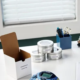 Dymo 91221 schwarz auf weiß 1,2cm x 4m