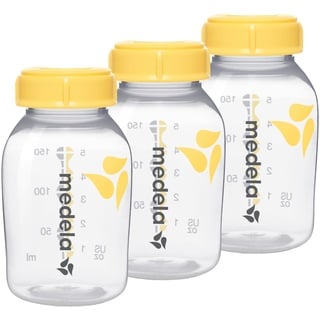 Medela Flaschen zur Aufbewahrung von Muttermilch | BPA-frei | Packung à 3 × 150 ml