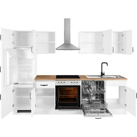 WIHO KÜCHEN Küchenzeile Erla 280 cm weiß