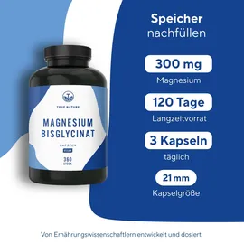 True Nature Magnesium Bisglycinat Kapseln 360 St.