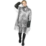 Regenponcho Einheitsgröße Transparent WEISS ONE SIZE