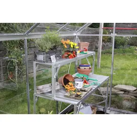 Vitavia Tischaufsatz für Alutisch 121 cm x 28 cm Alu-Blank