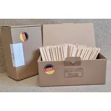 Trinkhalme Strohhalme Papier 8mm x 145mm braun kurz "CAIPI" 250 Stück MADE IN GERMANY