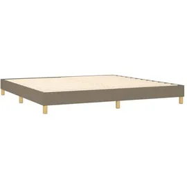 vidaXL Boxspringbett 200 x 200 cm Taupe