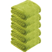 Wohndecke Fleece Wohndecke 5er-Pack "Amarillo", REDBEST, Fleece Uni grün 130 cm x 180 cm