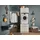 laundreezy Waschmaschinenschrank 67,5 x 200 x 67,5 cm Weiß Metall