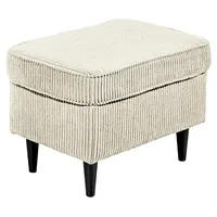 Möbel Boss Hocker Oskar Microfaser 63 x 43 x 42 cm Creme