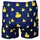 Happy Shorts Boxershorts navy / gelb L 1er Pack