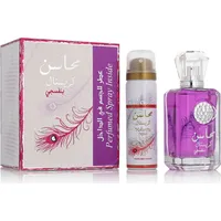 Lattafa Mahasin Crystal Violet Eau de Parfum 100 ml + Deo Spray 50 ml Geschenkset