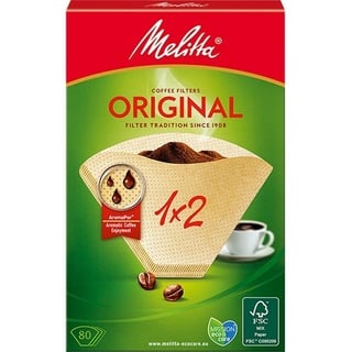 Melitta 1x2 Original Kaffeefilter naturbraun 80 St.