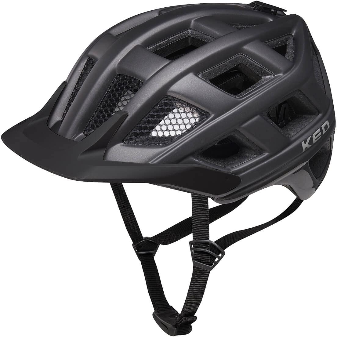 KED Crom Fahrradhelm, Black matt, M (52-58cm)