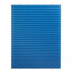 Plissee Haftfix, ohne Bohren LICHTBLICK ORIGINAL Plissee, LICHTBLICK ORIGINAL, Saugnapf, Saugnapf, Saugnapf blau 50 cm x 130 cm