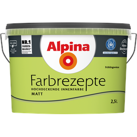 Alpina Farbrezepte Innenfarbe 2,5 l frühlingswiese
