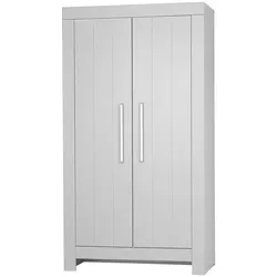 Kleiderschrank  Smilla , grau , Maße (cm): B: 110,7 H: 204,8 T: 56