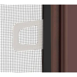 hecht International Fliegengitter Alu Compact 100 x 120 cm Braun