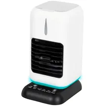 Ambiano Tischluftkühler mit LED, Timer, 3 Stufen & 450ml Tank - Weiß
