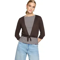 Zero Sweatjacke Damen Chocolate Plum 34