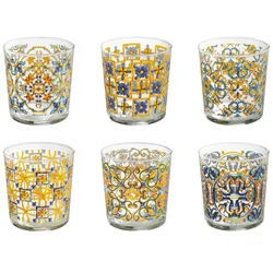 Glas medicea sortierte Dekorationen Set 6 tlg. Glas