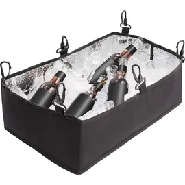 Tectake Bierpongtisch mit Eisfach 100 St. Schwarz