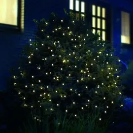 FHS International FHS LED-Batterie-Netz außen 160er, 2,0 x 2,0 m Timer für 3 x AA