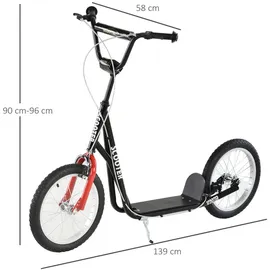 Homcom Kinderroller, mit Handbremse 16 Zoll