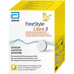 Abbott FreeStyle Libre 3 Diabetes Sensor 1 Stück FreeStyle Libre 3 Blutzucker Blood Pressure 1x