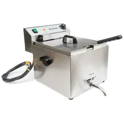 GastroHero Elektro-Fritteuse ECO 10 Starkstrom mit Ablasshahn
