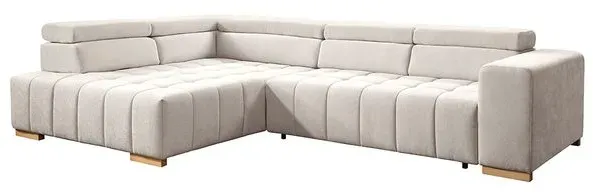 Exxpo by Gala Ecksofa mit Funktion Elias Stoff Pearl