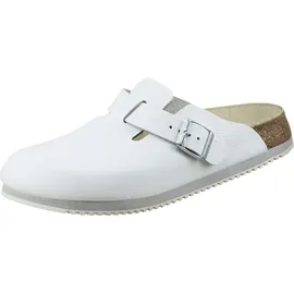Birkenstock Boston Super Grip Naturleder weiß schmal 45