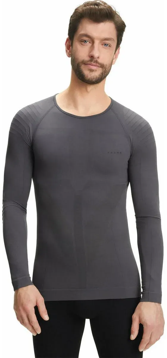 Falke Herren Langarmshirt Warm concrete (3717) (3717) L