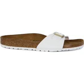 Birkenstock Madrid Birko-Flor Lack schmal patent white 41