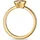 JETTE Ring gold / transparent 59