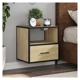 vidaXL Hängenachtschrank Sonoma-Eiche 40 x 31 x 39,5 cm Braun