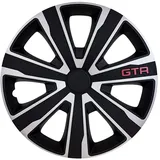 j-tec Satz Radzierblenden GTR Karbon 14-Zoll Silber/Schwarz