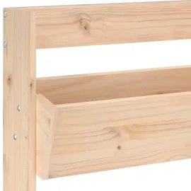 vidaXL Wand-pflanzkübel mit 3 Fächern 60x18,5x110 cm Massivholz Kiefer