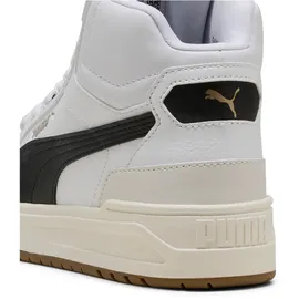 Puma Shuffle Downtown Mid Jr Sneaker Kinder weiß, - PUMA white/PUMA black/vapor gray 37.5