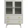 [en.casa] Vitrinenschrank Susa 120 x 80 x 40 cm BEIGE
