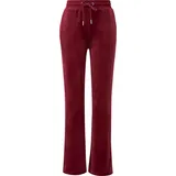 QS Hose aus weichem Nicki mit Logo-Stickerei | QS x Von Dutch - rot - 44