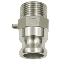 Riegler Kamlok-Schnellkupplungsstecker mit AG, Typ F, ES 1.4401, R