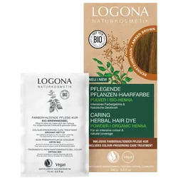 LOGONA Pflanzen-Haarfarbe Pulver Bernsteinbraun 100 ml